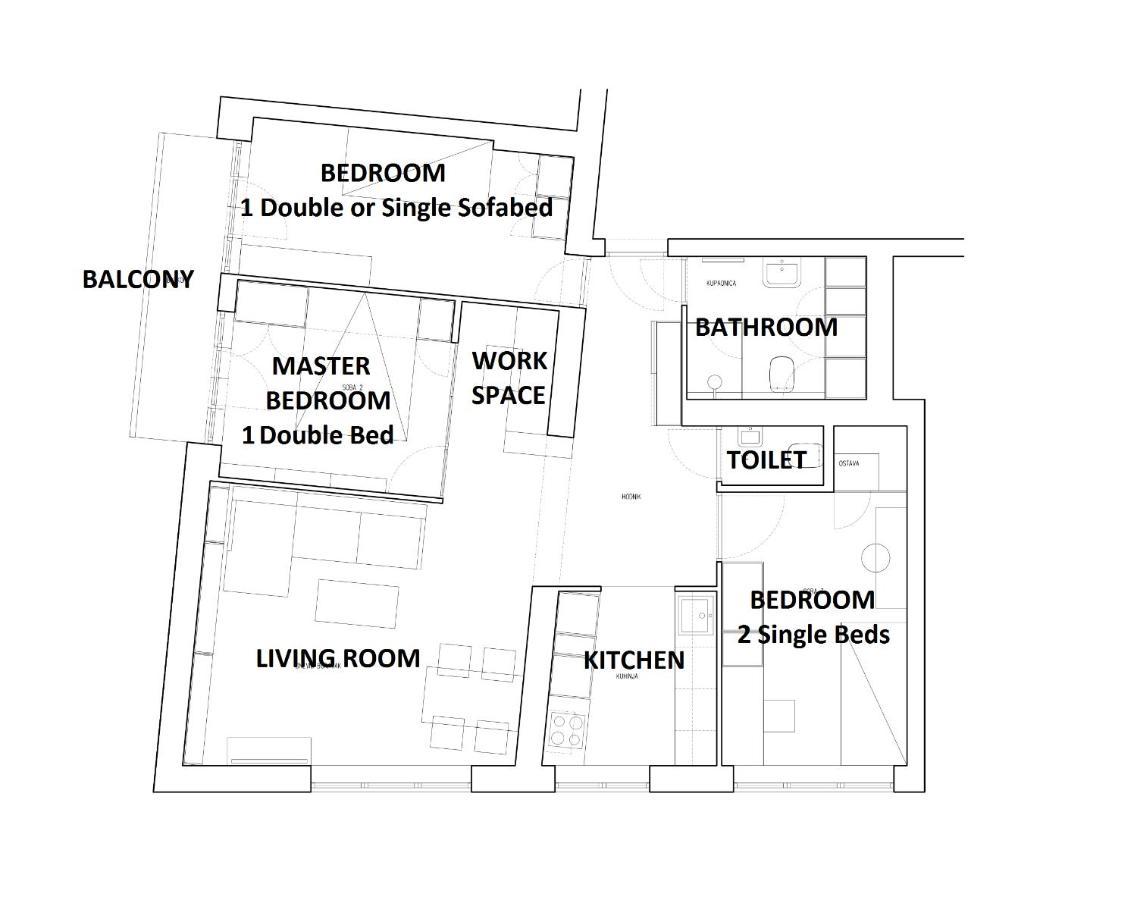 זאגרב Poet'S Street Apartment מראה חיצוני תמונה